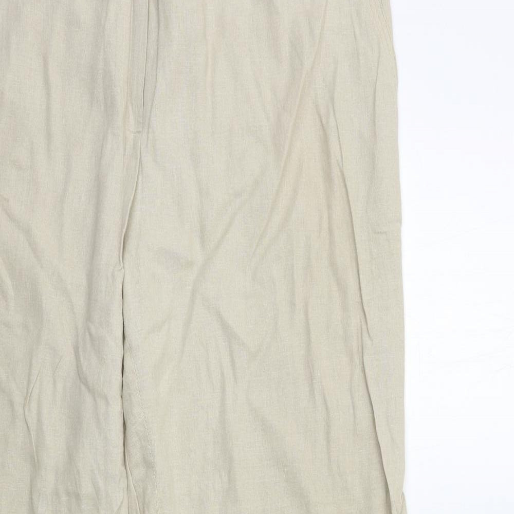 Marks and Spencer Womens Beige   Trousers  Size 18 L30 in