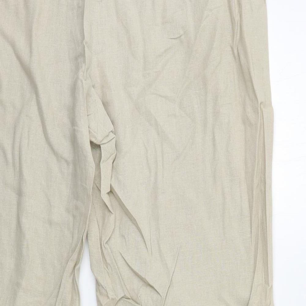 Marks and Spencer Womens Beige   Trousers  Size 18 L30 in