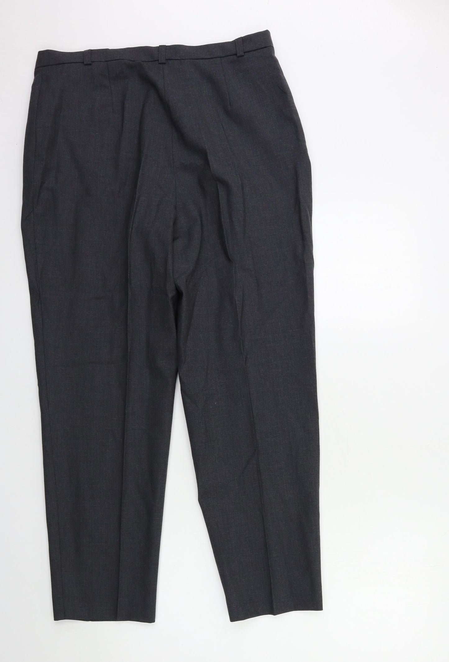 ANNE WEYBURN Womens Grey   Trousers  Size 16 L30 in