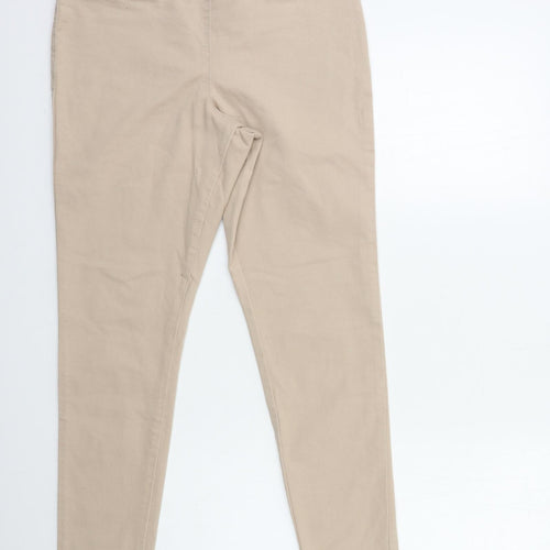 Preworn Womens Beige  Denim Jegging Jeans Size 28 in L28 in