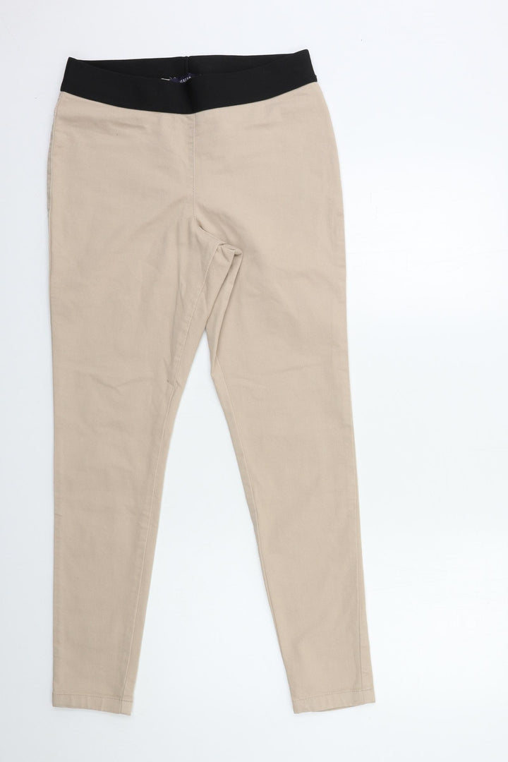 Preworn Womens Beige Denim Jegging Jeans Size 28 in L28 in