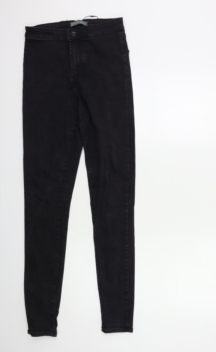 Denim & Co. Womens Black Denim Skinny Jeans Size 10 L30 in