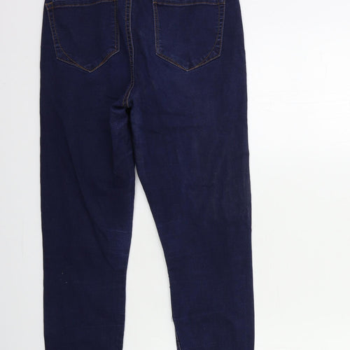 Denim & Co. Womens Blue  Denim Skinny Jeans Size 10 L25 in