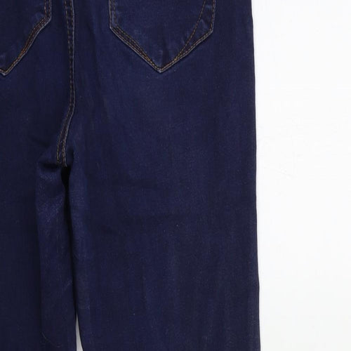 Denim & Co. Womens Blue  Denim Skinny Jeans Size 10 L25 in