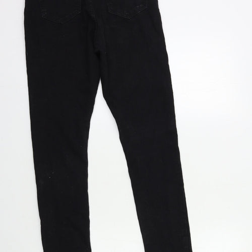 PRETTYLITTLETHING Womens Black  Denim Skinny Jeans Size 8 L28 in