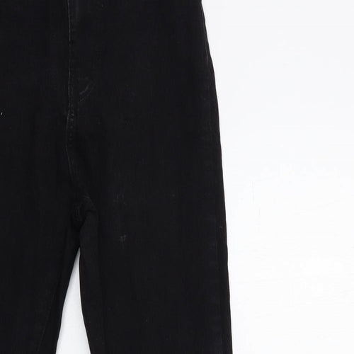 PRETTYLITTLETHING Womens Black  Denim Skinny Jeans Size 8 L28 in