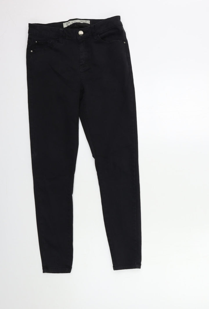 Denim & Co. Womens Black Denim Skinny Jeans Size 10 L26 in