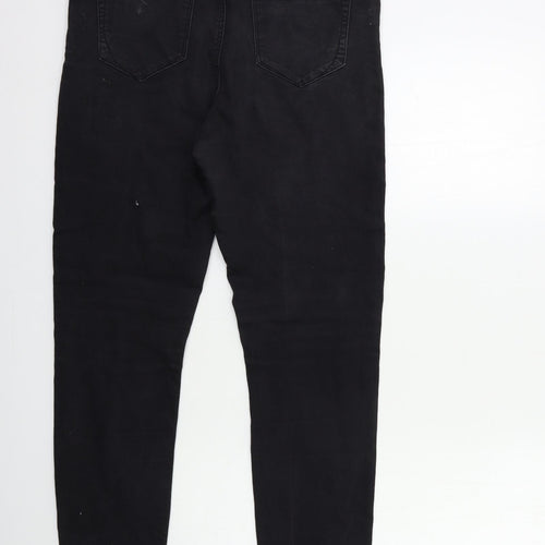 Denim & Co. Womens Black  Denim Skinny Jeans Size 14 L28 in