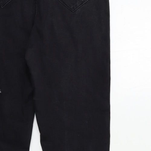 Denim & Co. Womens Black  Denim Skinny Jeans Size 14 L28 in