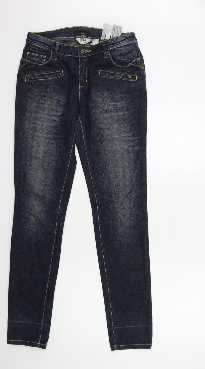 BPC Womens Blue Denim Skinny Jeans Size 10 L33.5 in