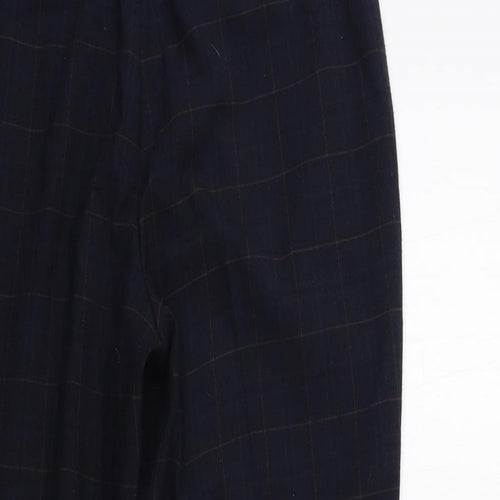 F&F Womens Blue Check  Trousers  Size 12 L27 in