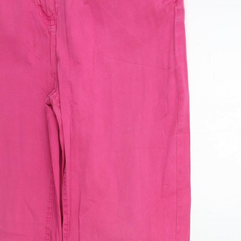 CANDA Womens Pink  Denim Trousers  Size 32 in L30 in