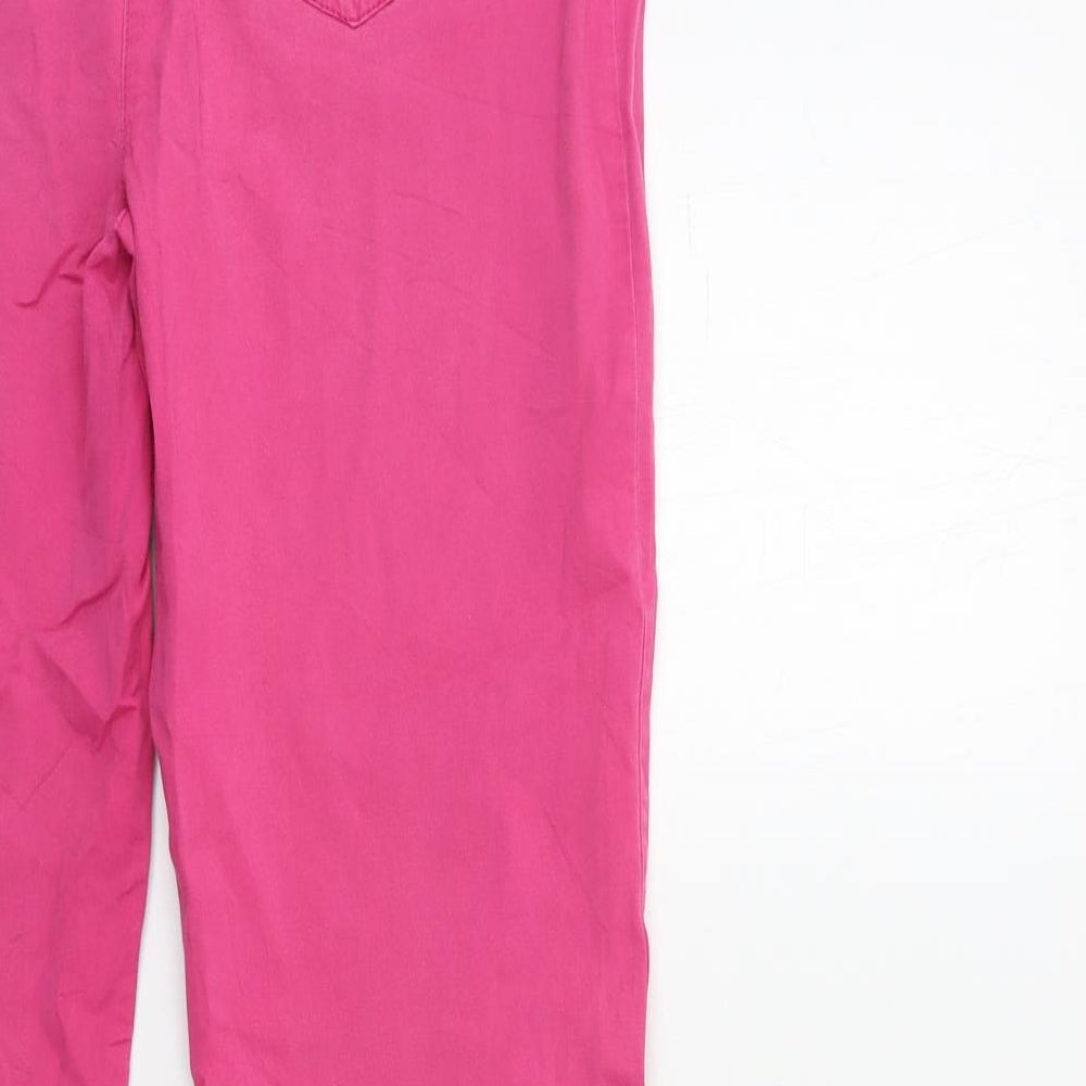 CANDA Womens Pink  Denim Trousers  Size 32 in L30 in