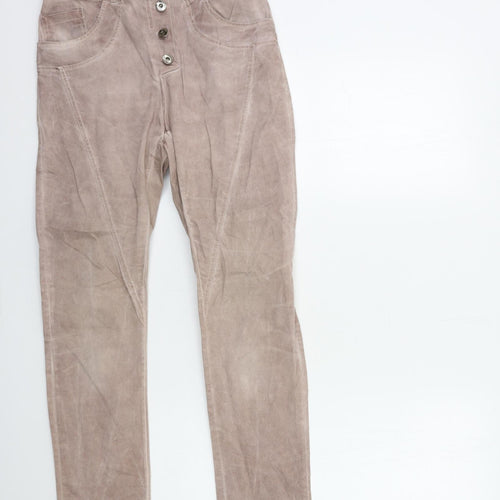 Preworn Womens Pink  Denim Skinny Jeans Size 26 in L29 in