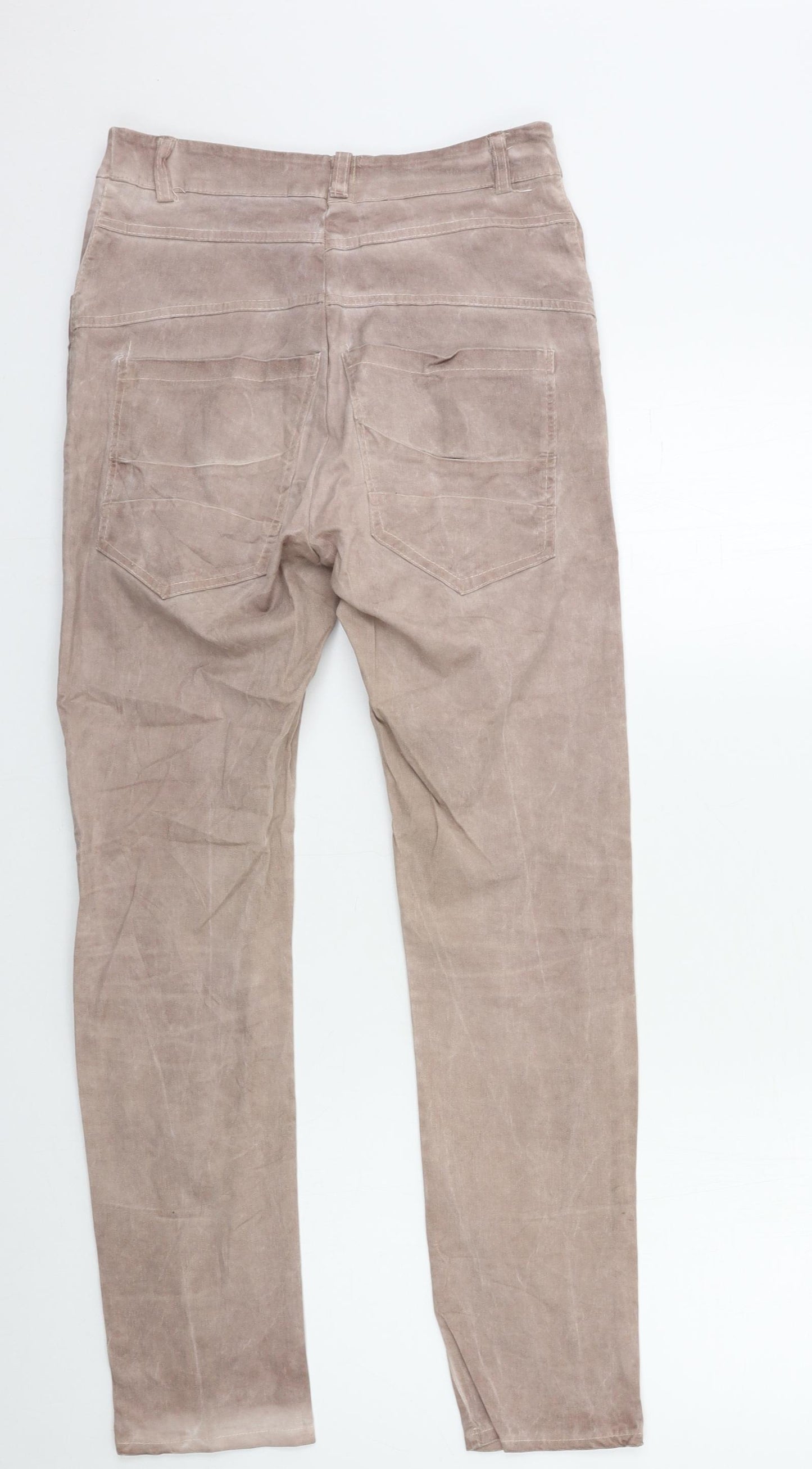 Preworn Womens Pink  Denim Skinny Jeans Size 26 in L29 in
