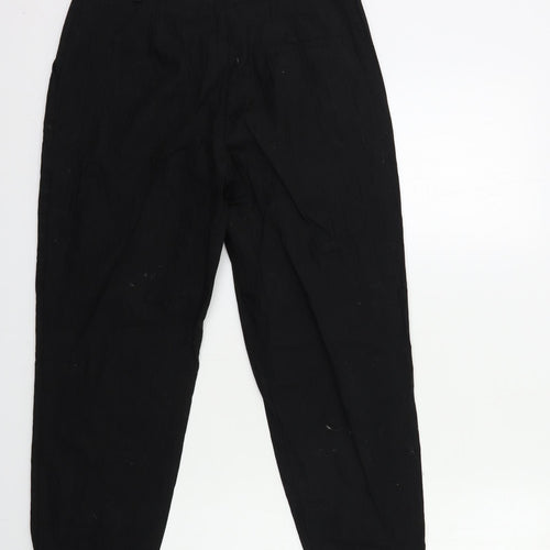 ASOS Womens Black   Cropped Trousers Size 10 L25 in