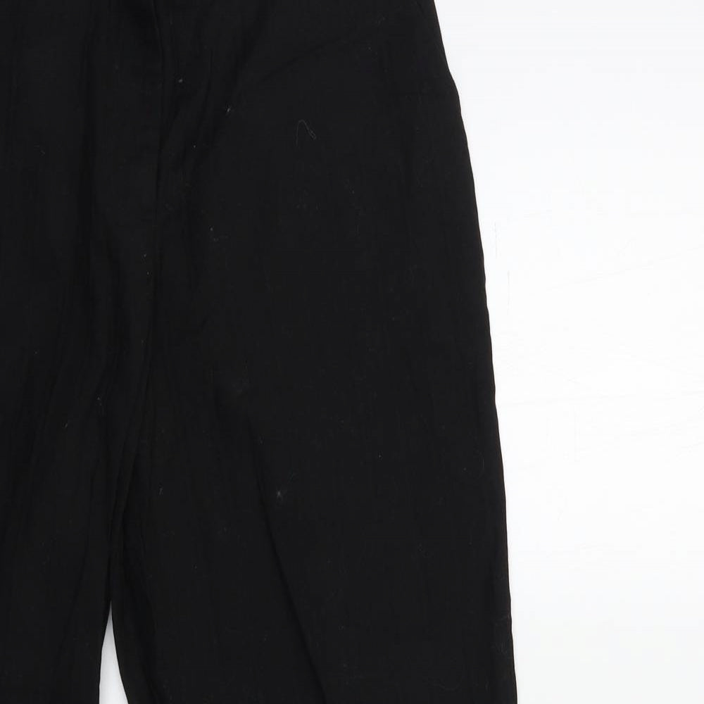 ASOS Womens Black   Cropped Trousers Size 10 L25 in