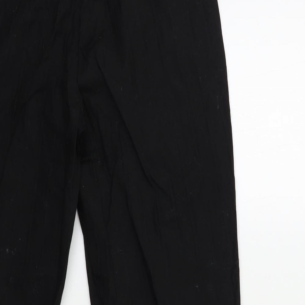 ASOS Womens Black   Cropped Trousers Size 10 L25 in