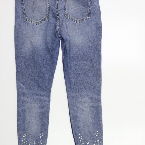 River Island Womens Blue  Denim Skinny Jeans Size 16 L28 in