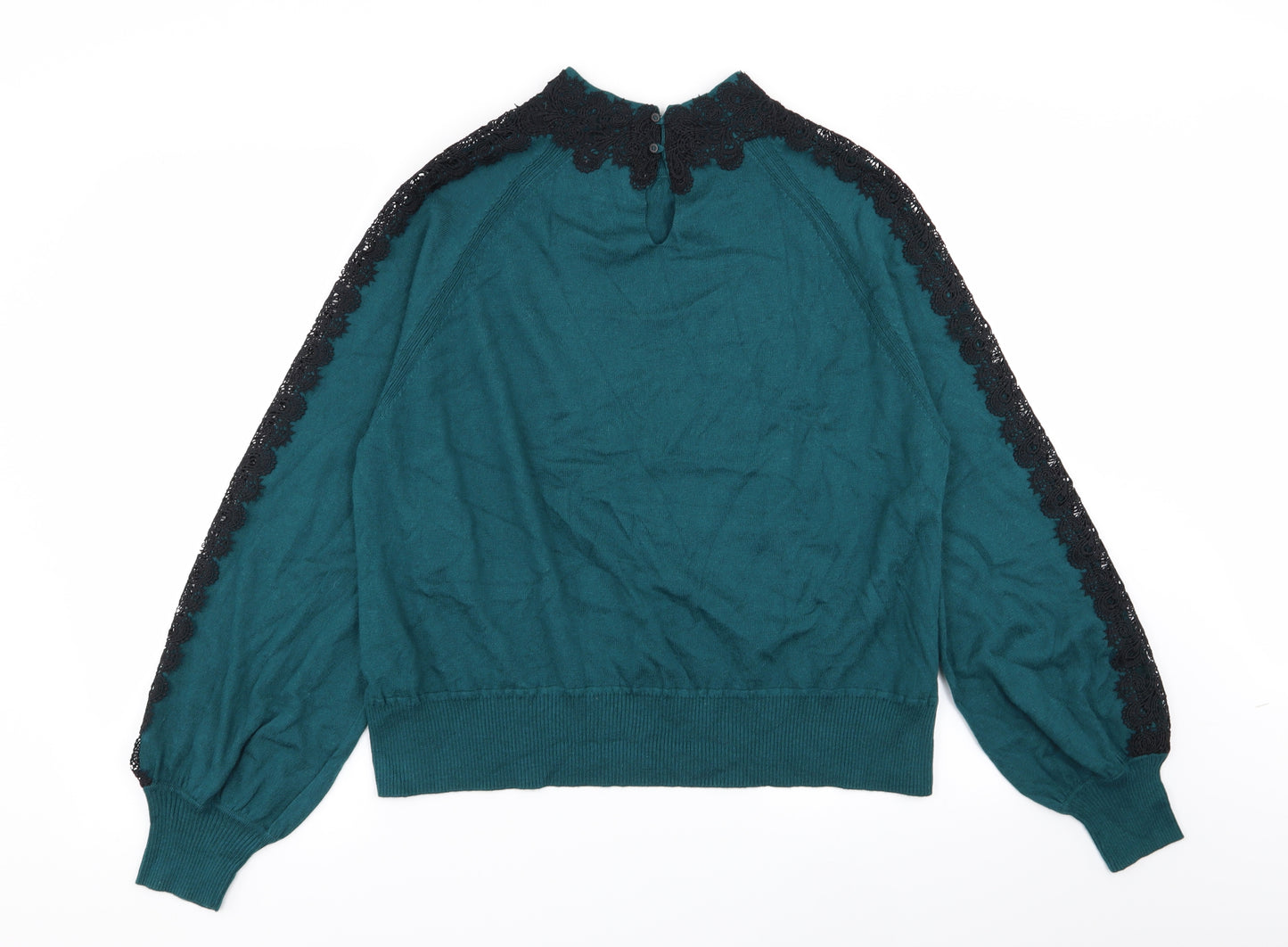 Per Una Womens Green Floral  Pullover Jumper Size 20