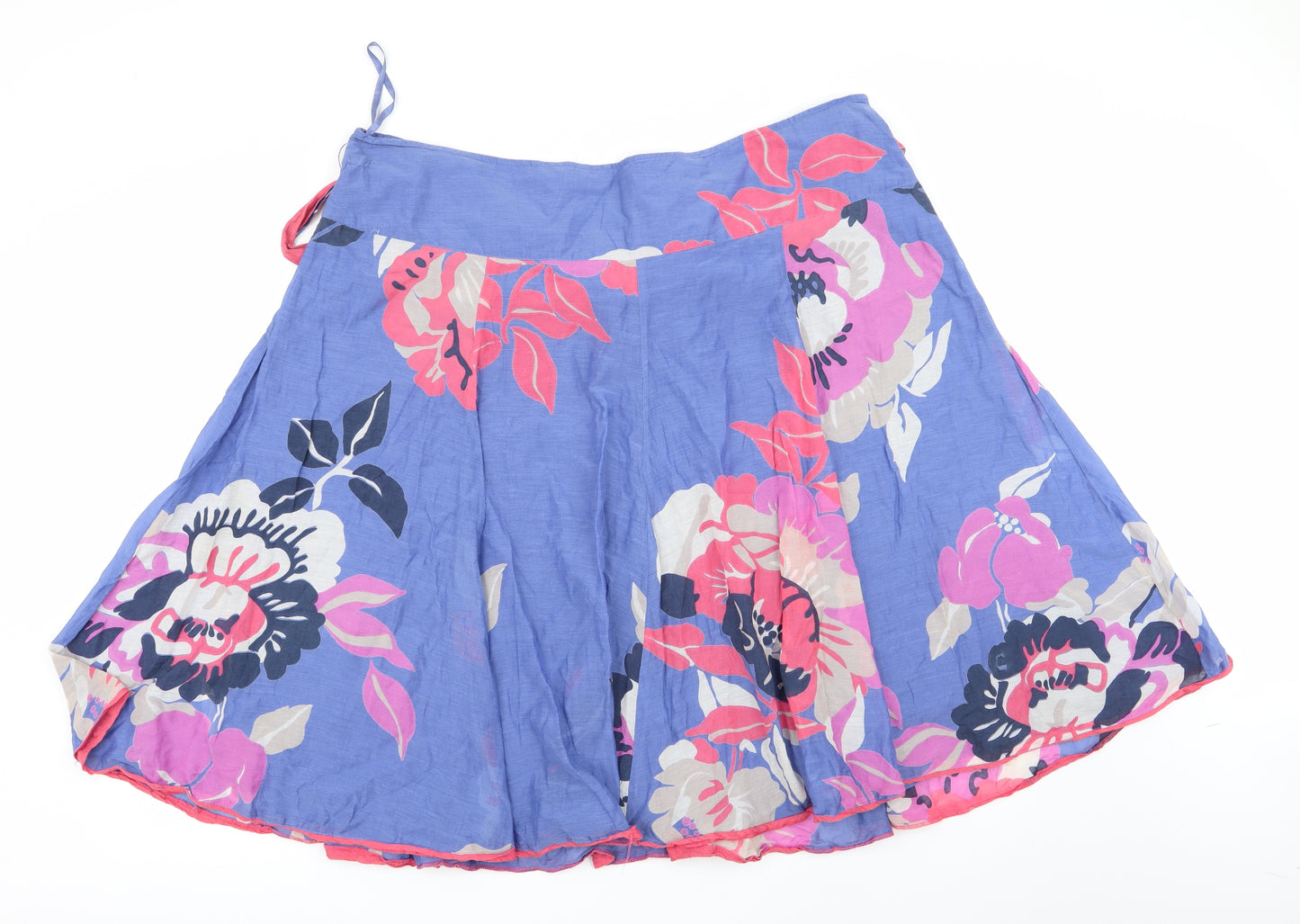 Monsoon Womens Blue Floral  Flare Skirt Size 22