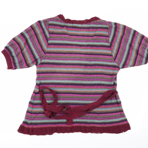 evie Womens Multicoloured Striped  Pullover Jumper Size 14