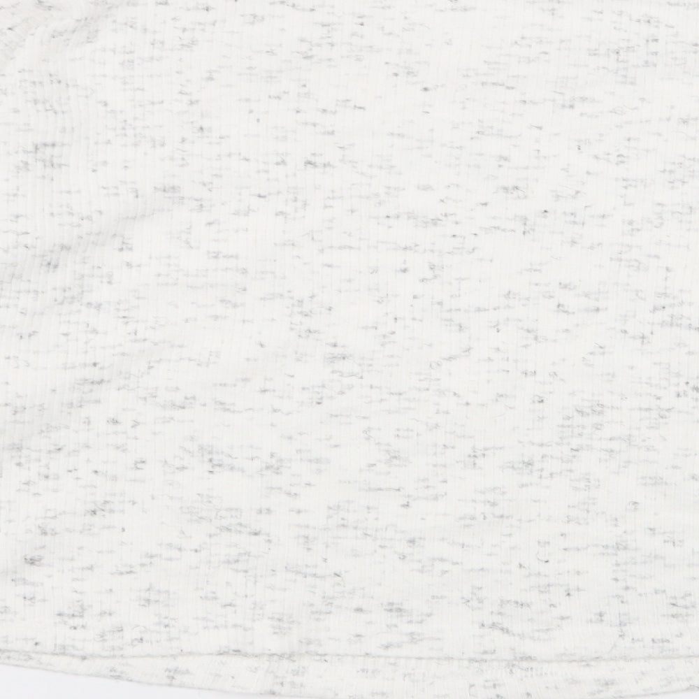 New Look Womens White   Pullover Jumper Size L  - crop jumper
