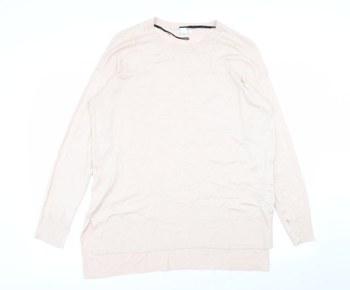 H&M Womens Pink Pullover Jumper Size L