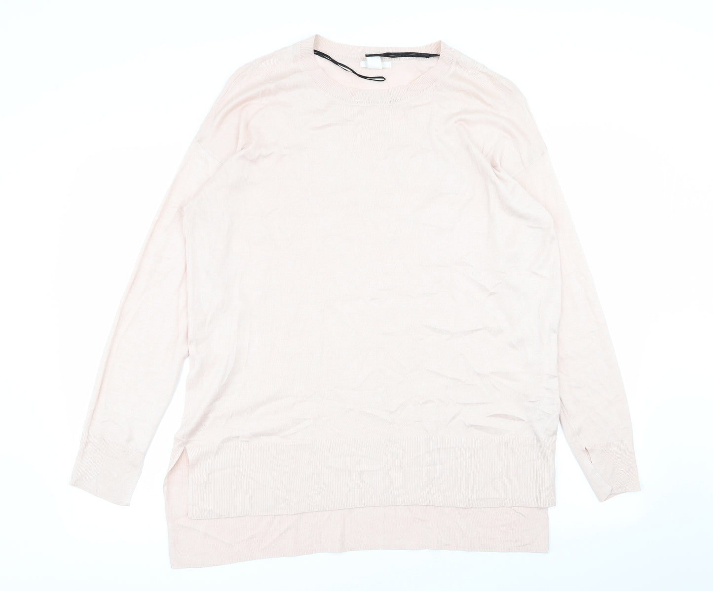 H&M Womens Pink   Pullover Jumper Size L