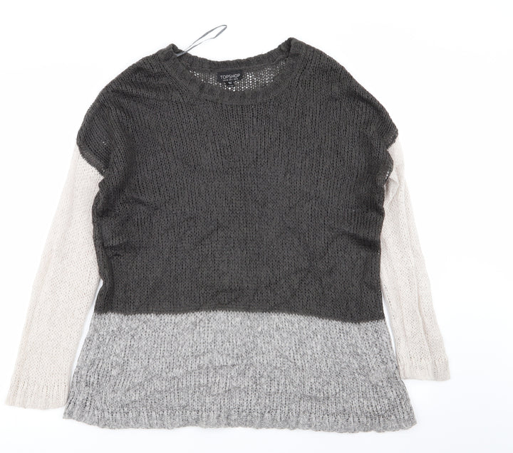 Topshop Womens Multicoloured Pullover Jumper Size 10