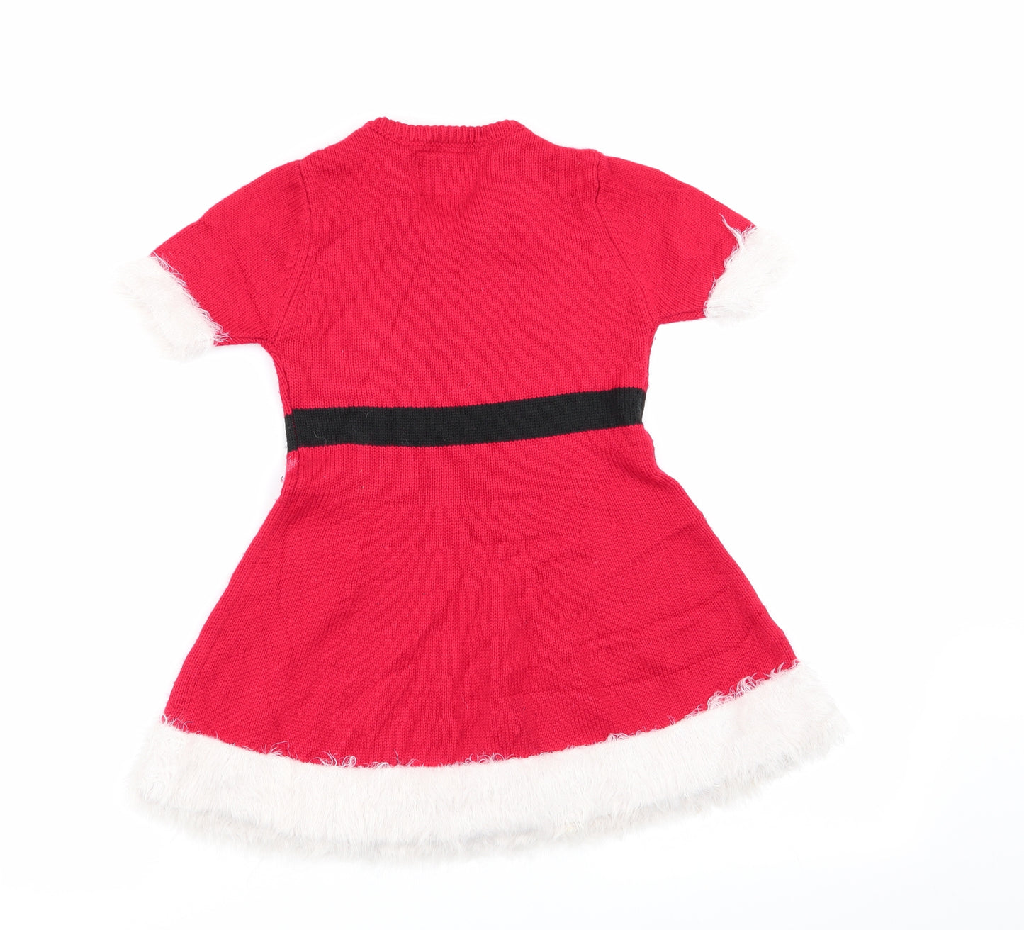 Primark Girls Red   Fit & Flare  Size 4-5 Years  - christmas