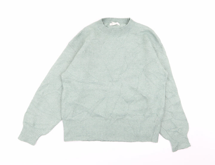 H&M Womens Green   Pullover Jumper Size S