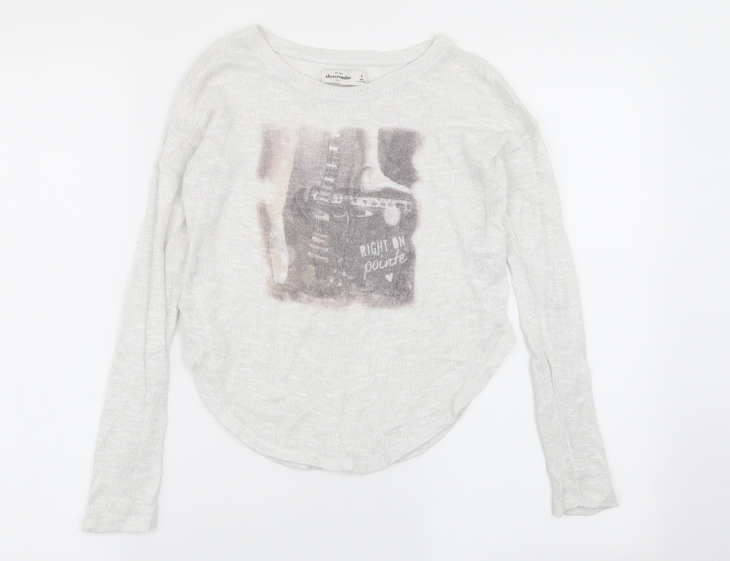 Abercrombie & Fitch Girls White   Pullover Jumper Size S