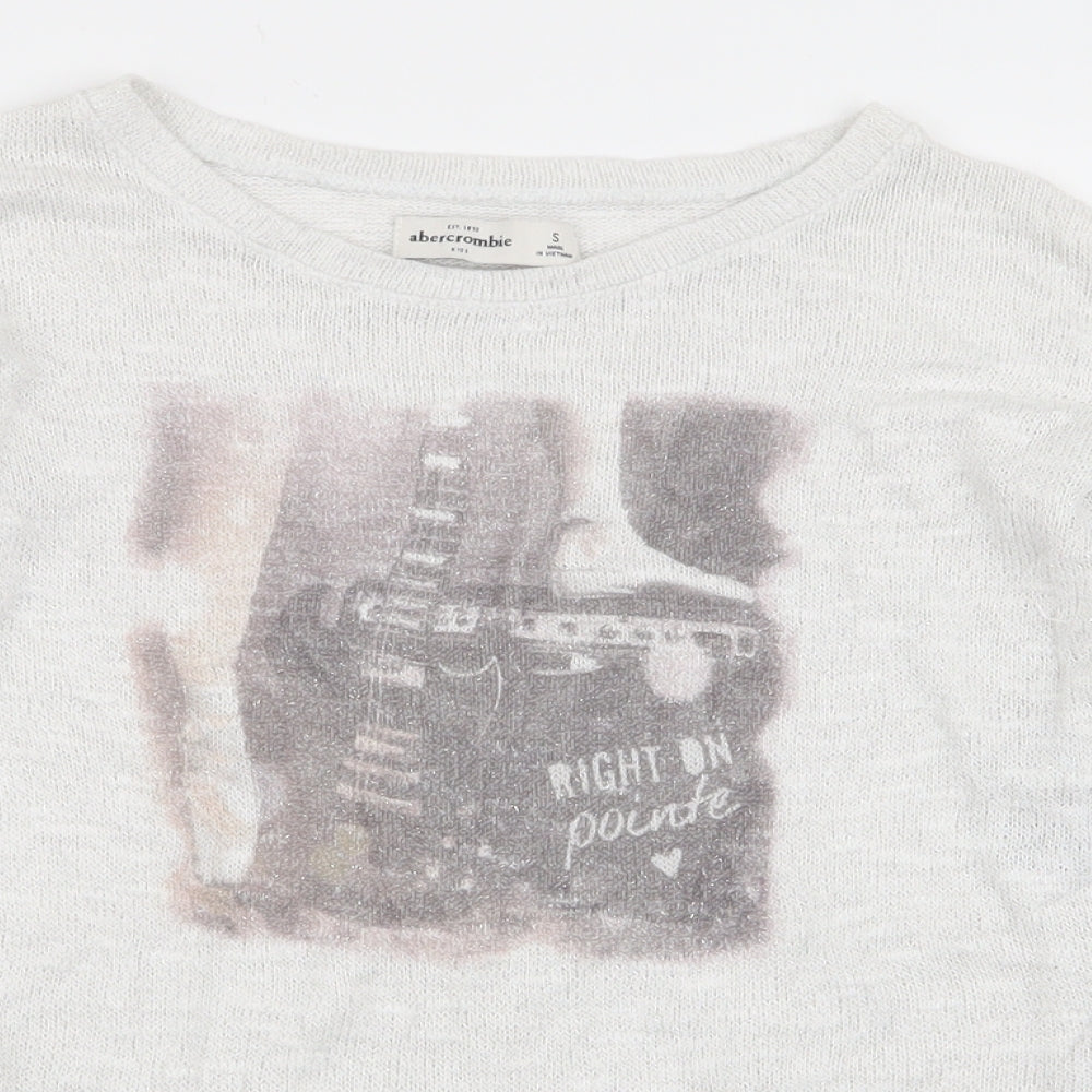 Abercrombie & Fitch Girls White   Pullover Jumper Size S