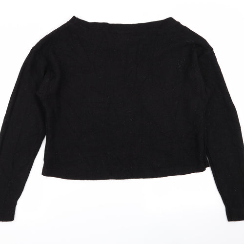 In the Style Womens Black   Pullover Jumper Size 14