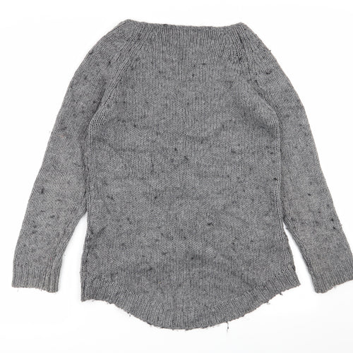 cocogio Womens Grey Polka Dot  Pullover Jumper Size 10
