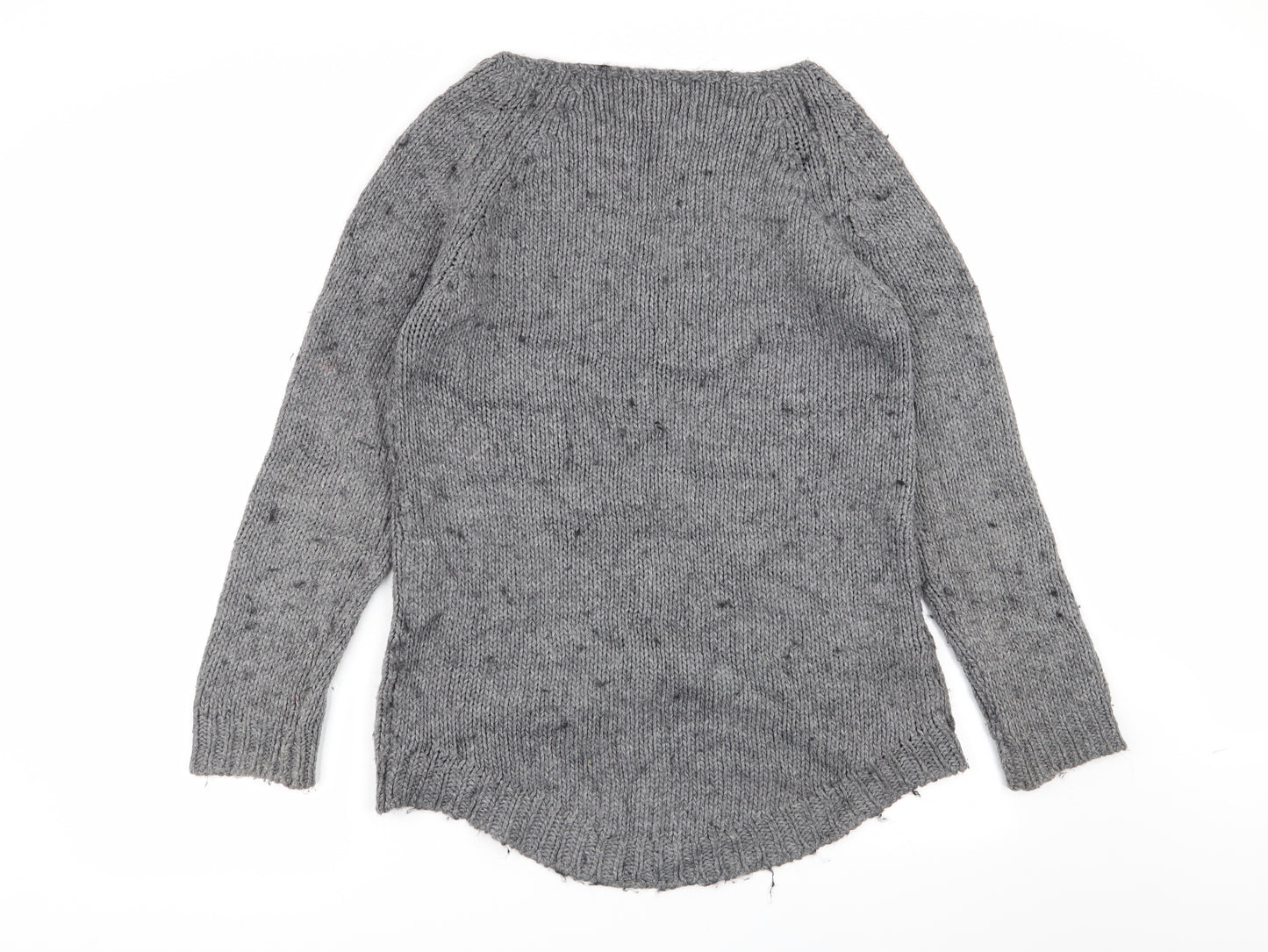 cocogio Womens Grey Polka Dot  Pullover Jumper Size 10