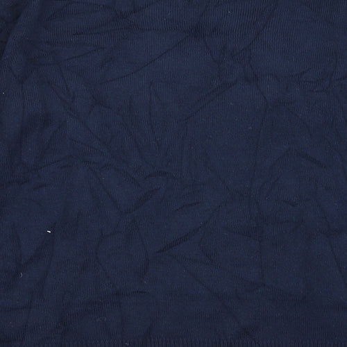 Primark Womens Blue Animal Print  Pullover Jumper Size 6  - CHRISMTAS