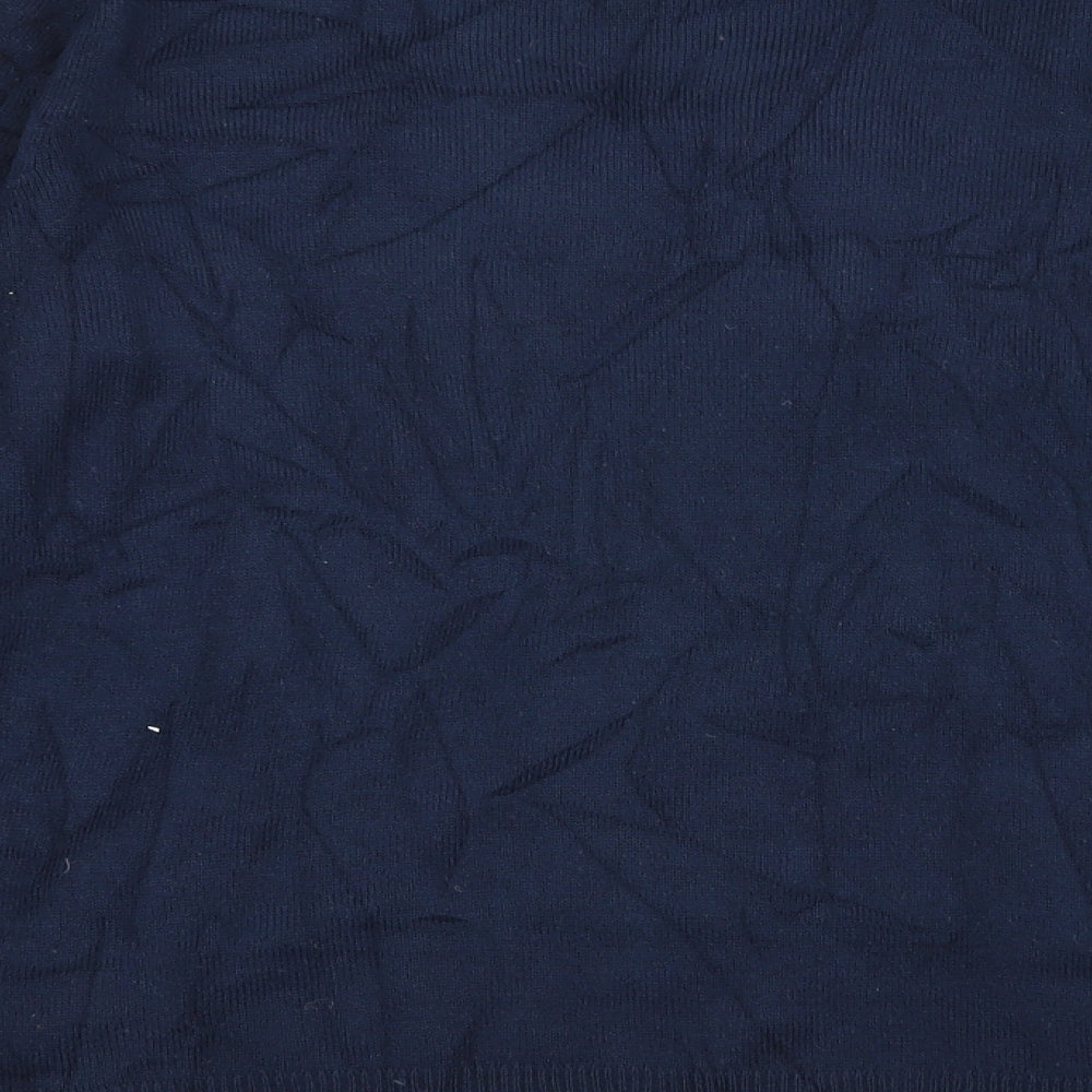 Primark Womens Blue Animal Print  Pullover Jumper Size 6  - CHRISMTAS