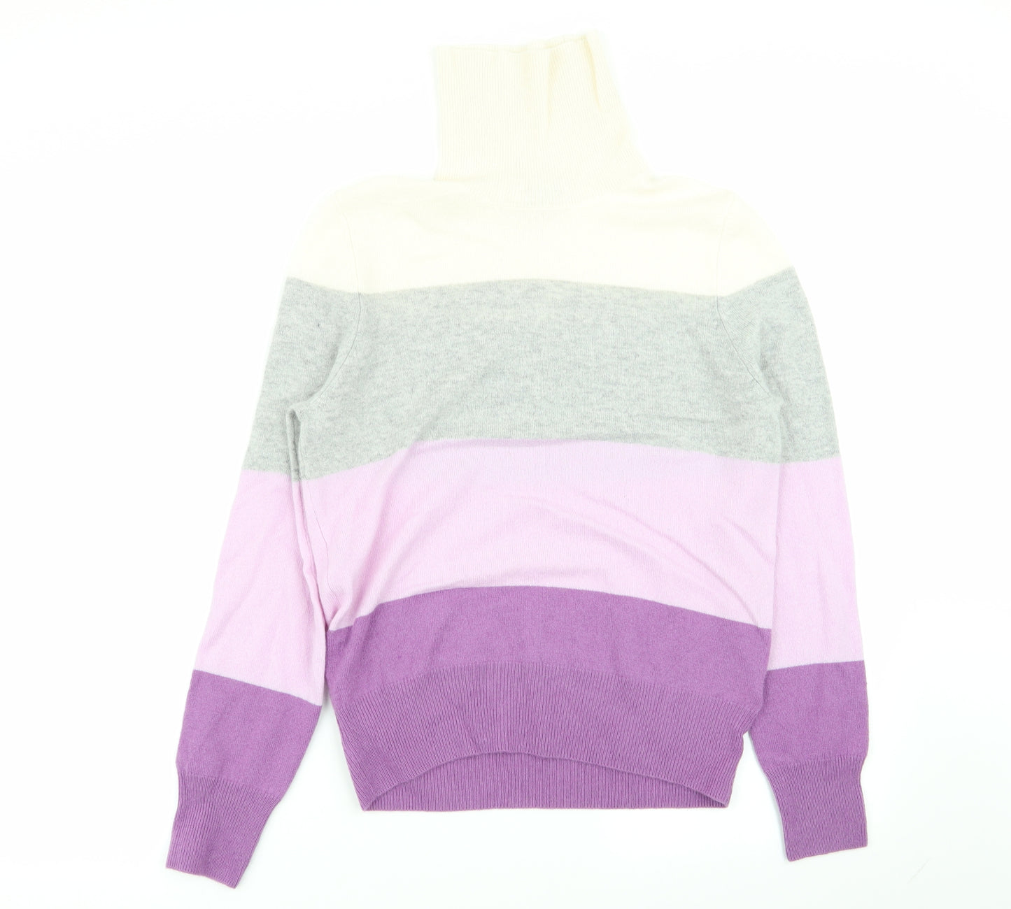 M&S Womens Multicoloured Striped  Pullover Jumper Size 10