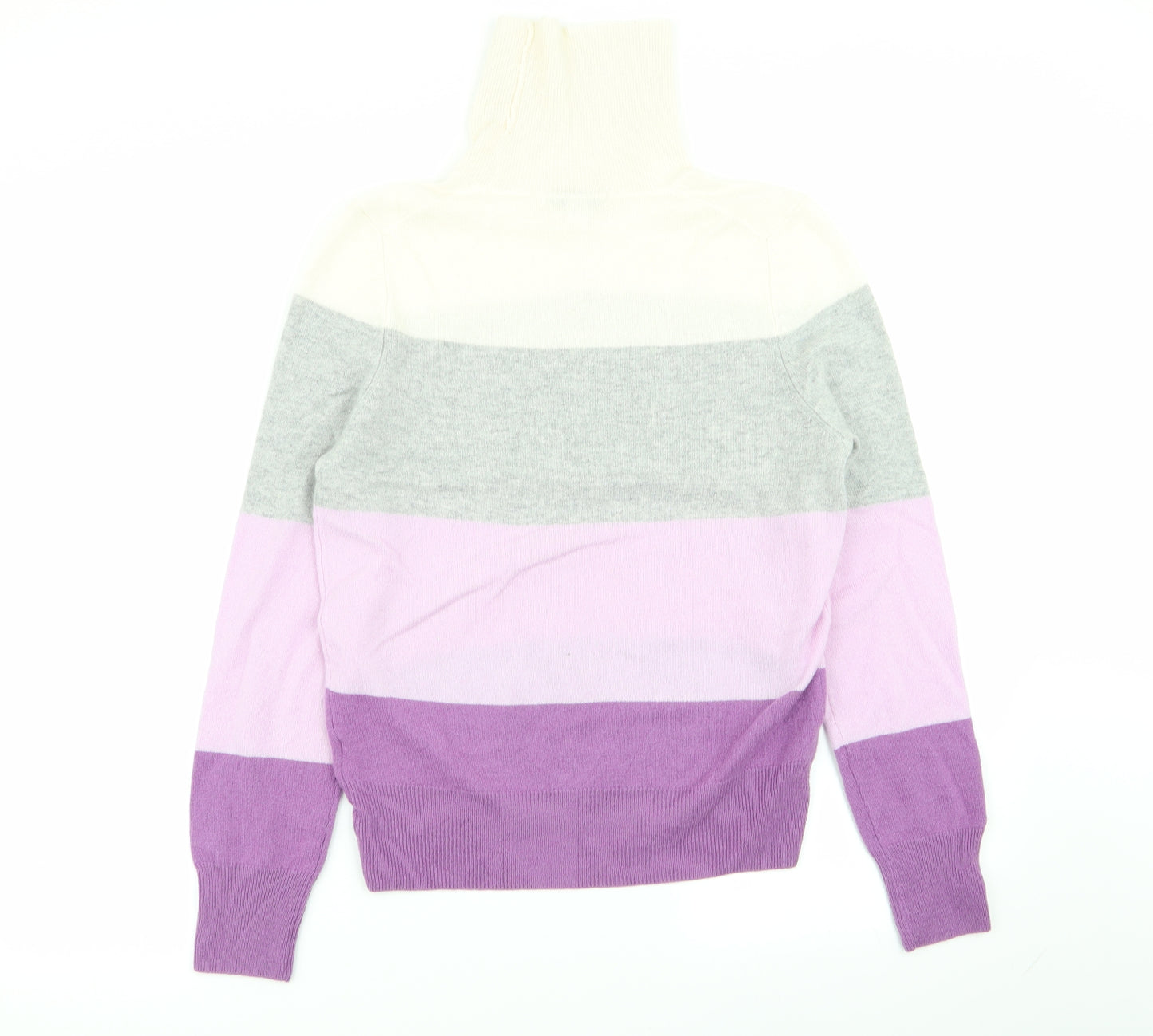 M&S Womens Multicoloured Striped  Pullover Jumper Size 10
