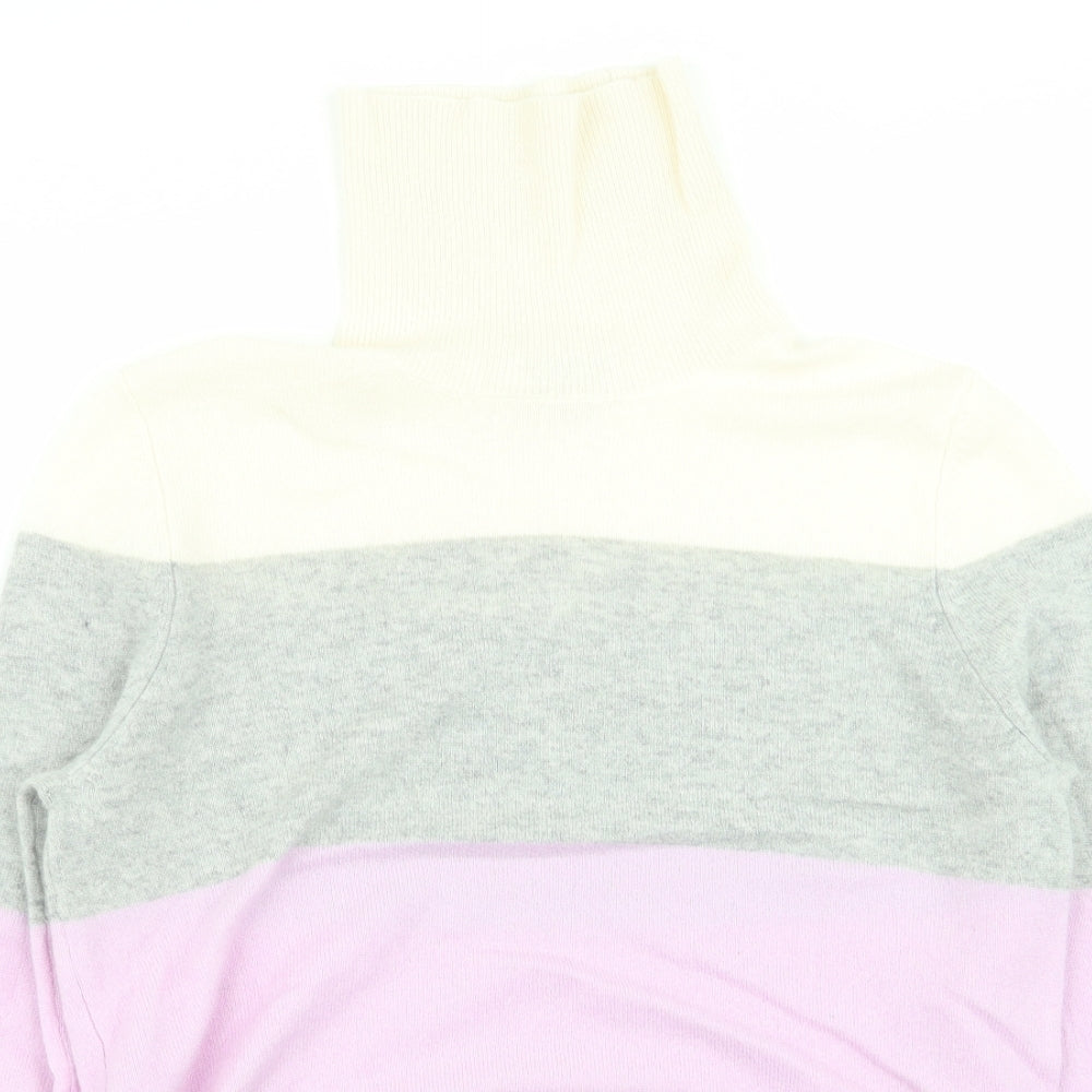 M&S Womens Multicoloured Striped  Pullover Jumper Size 10