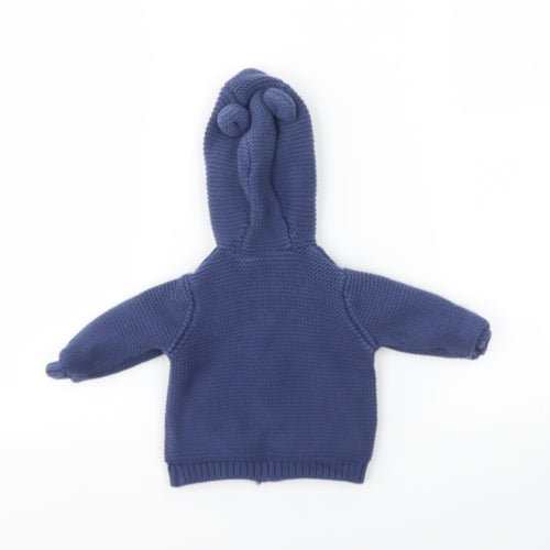 M&S Boys Blue   Basic Jacket Coatigan Size 3-6 Months
