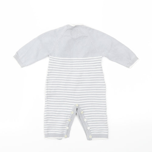 Emile et Rose Boys Grey Geometric  Babygrow One-Piece Size 3-6 Months