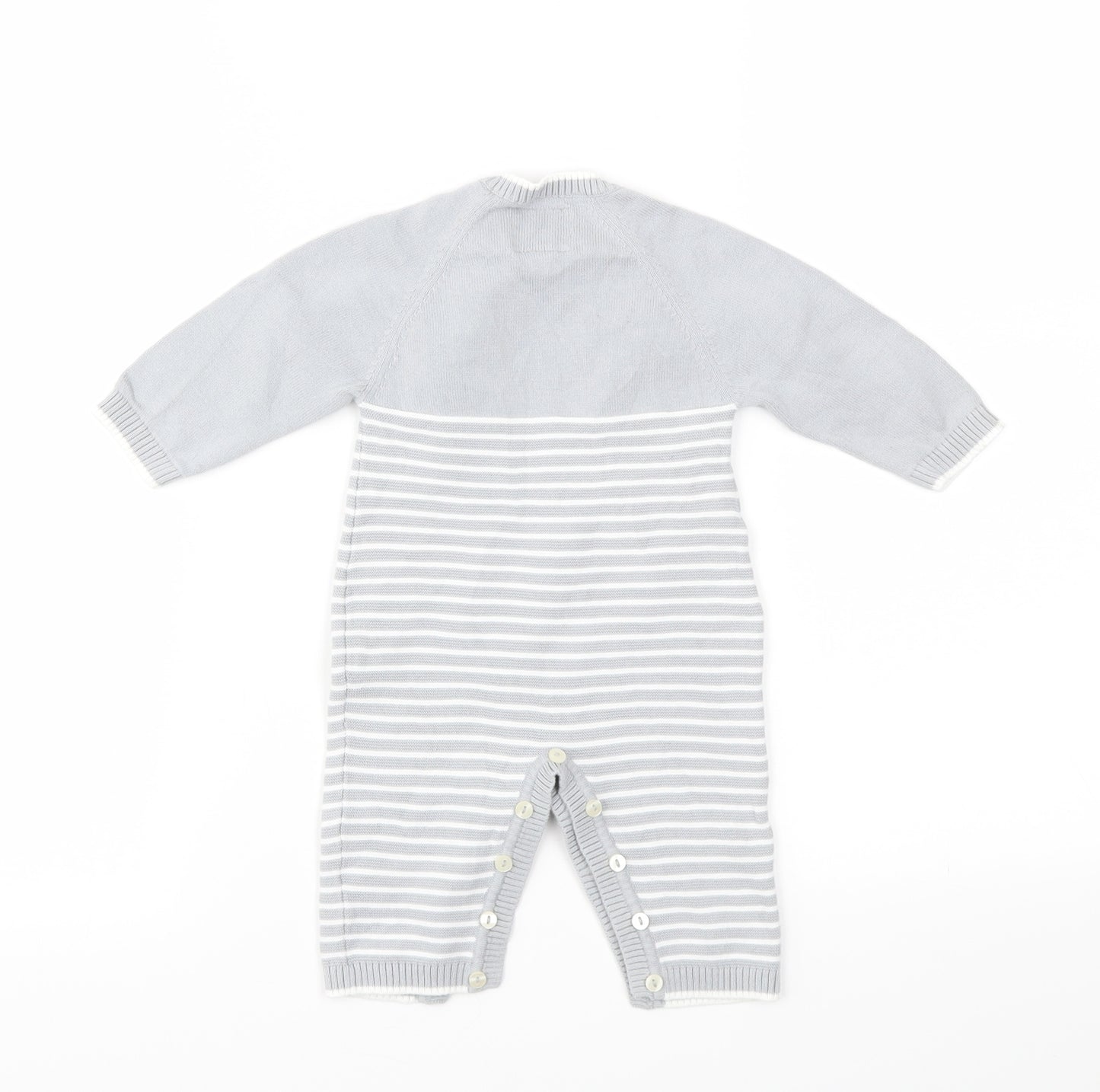 Emile et Rose Boys Grey Geometric  Babygrow One-Piece Size 3-6 Months