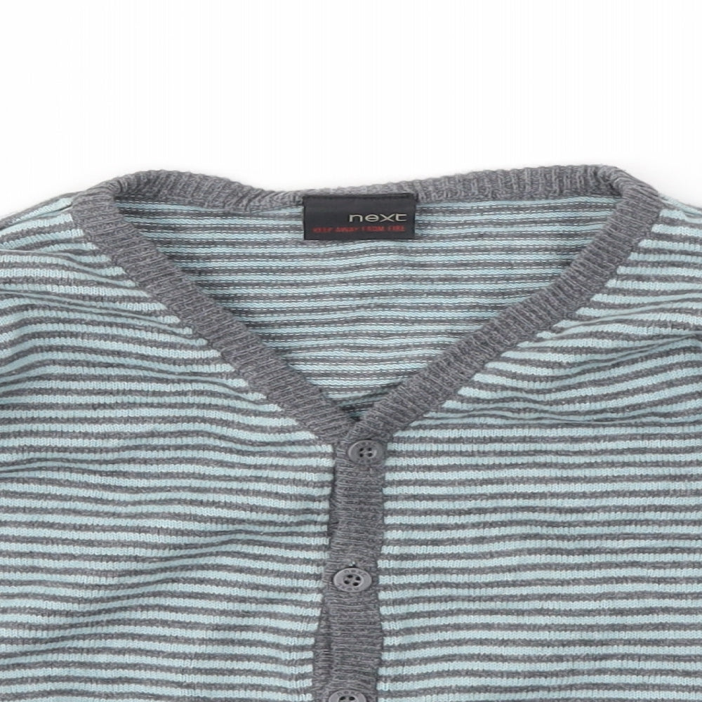 NEXT Boys Blue Striped  Cardigan Jumper Size 2-3 Years
