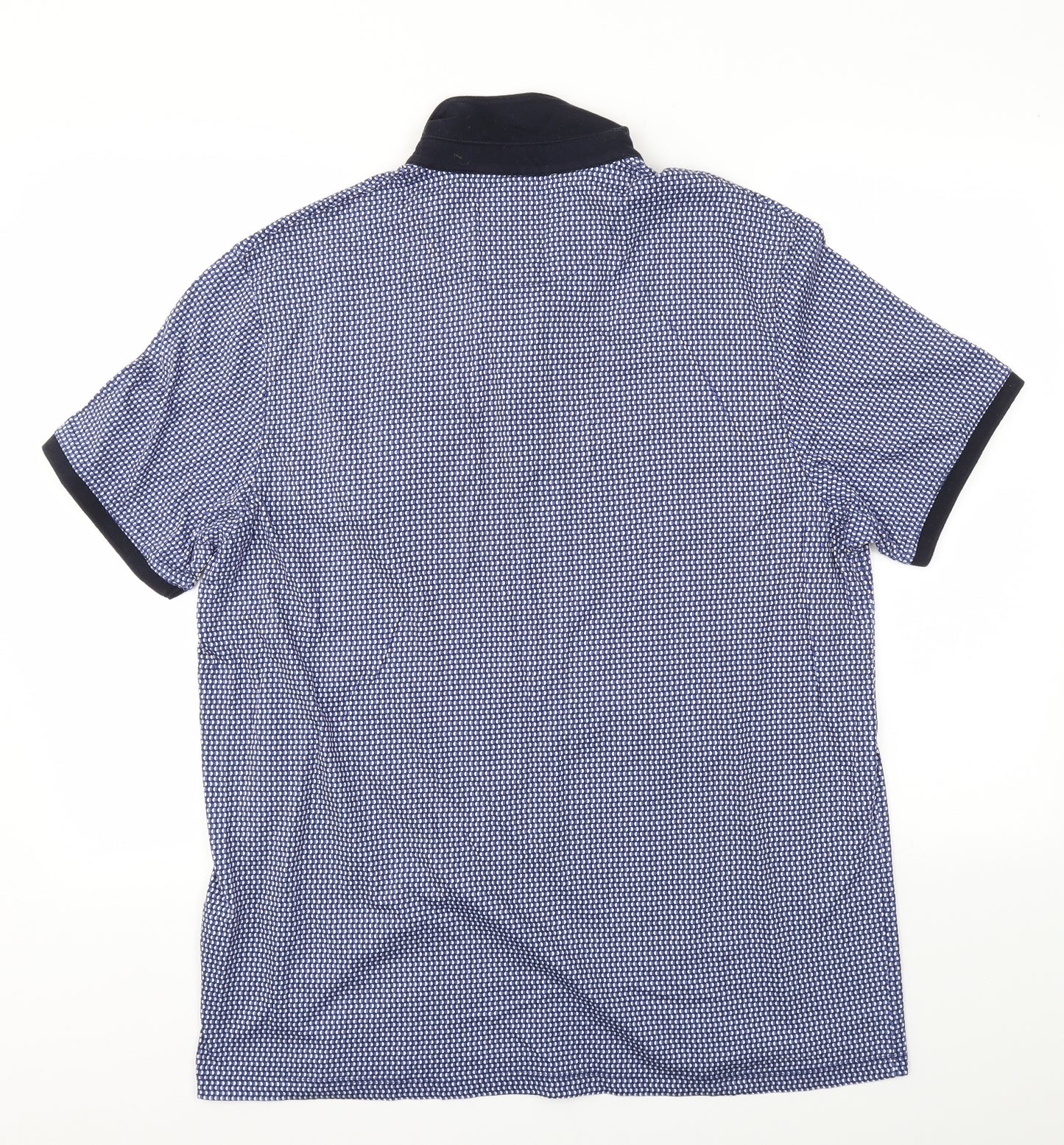 Ted Baker Mens Blue Geometric   T-Shirt Size M