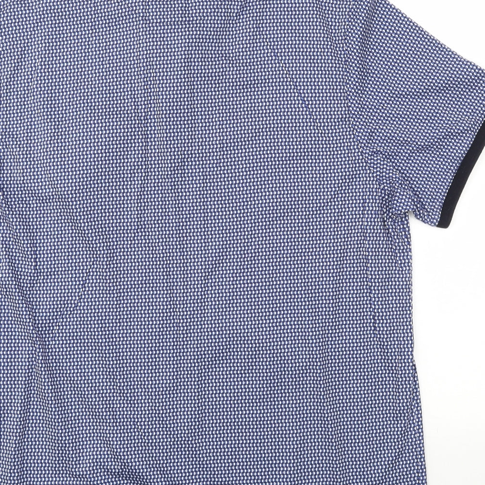 Ted Baker Mens Blue Geometric   T-Shirt Size M