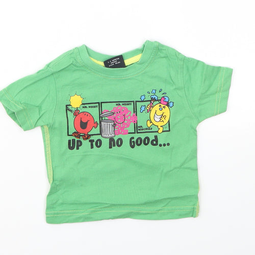 NEXT Boys Green Geometric  Basic T-Shirt Size 3-6 Months