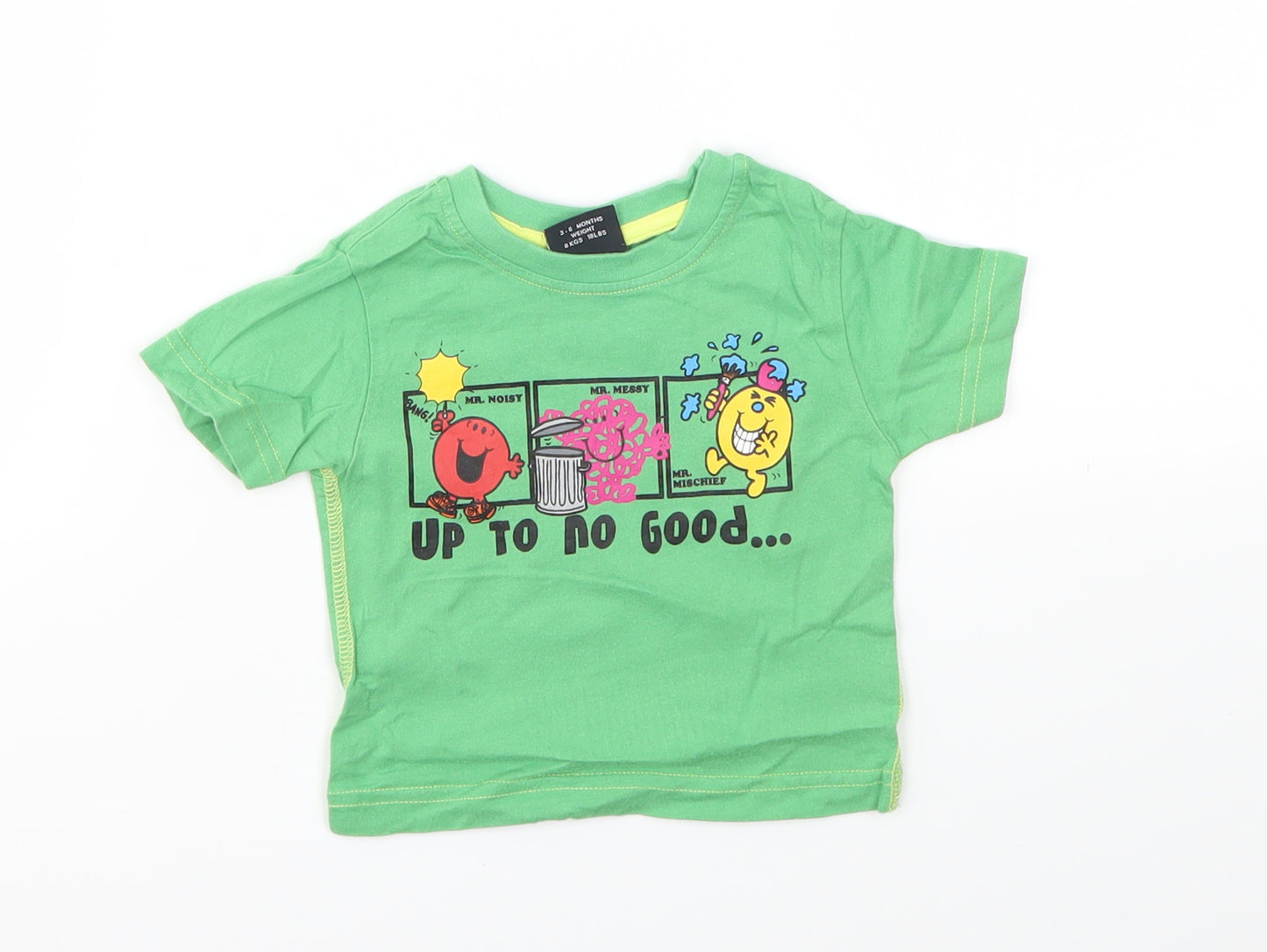 NEXT Boys Green Geometric  Basic T-Shirt Size 3-6 Months